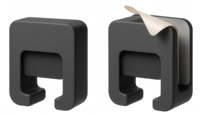 Compact clamp blocks with adhesive backing ensure secure placement without drilling, suitable for rental apartments where modifications are limited.