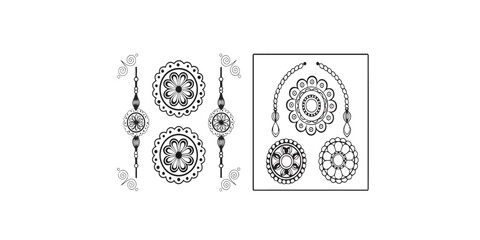 Print  beautiful raksha bandhan festival greeting card India. editable abstract vector illustration design