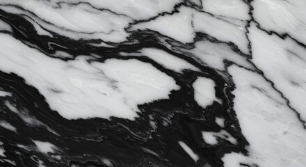 Stunning Black and White Marble Texture High-Resolution Image for Design Projects