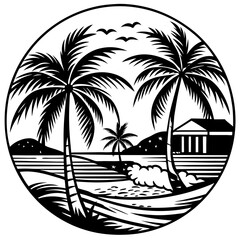 palm tree on the beach