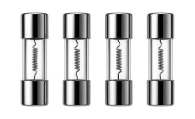 Slow-blow fuses designed to withstand temporary power surges in home theater systems.
