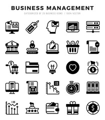 Business Management Icon Bundle 25 Icons for Websites and Apps