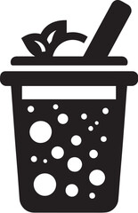 vector illustration of bubble tea