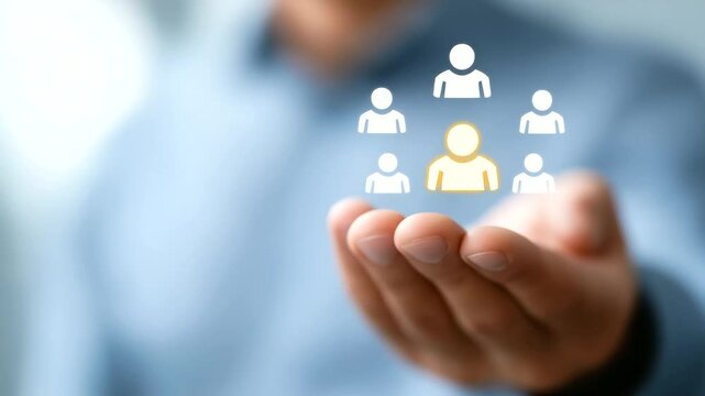 A spotlight on a standout leader within a team management setting.