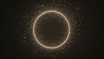 Obraz premium Delicate halo of light with shimmering particles