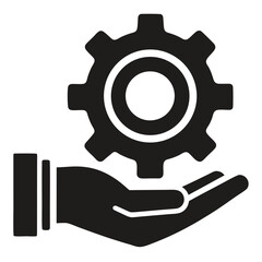 vector illustration of a gear