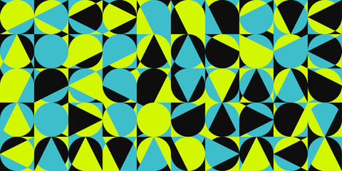 Modern circle triangle pattern design