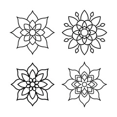 line art mandala bundle design