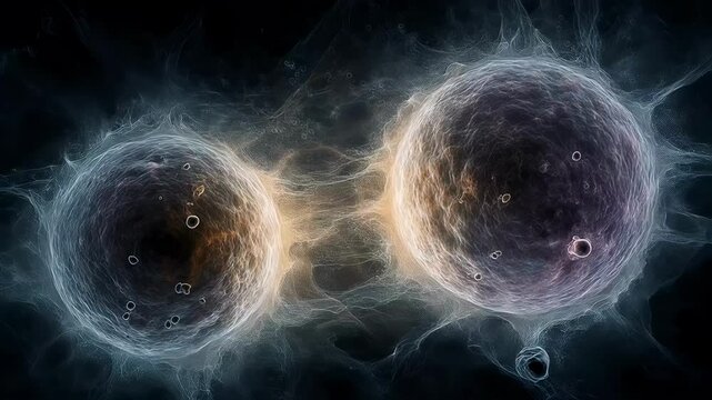 A abstract portrayal of the ultimate source of life, with a of the microscopic miracle that occurs when and egg meet, giving way to the birth of new beginnings.