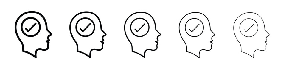 Understand icon web Vector collection in black strokes