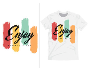 Vector enjoy typography slogan for print t shirt design