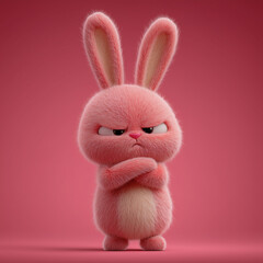 Obraz premium lapin pour enfant sur fond de couleur