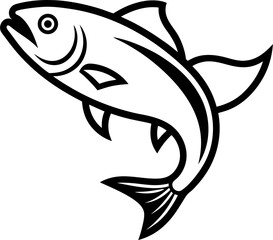 vector illustration of a fish