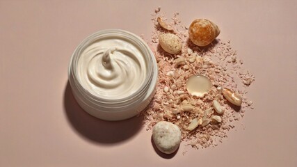 Lotion, beauty, skincare, and cream — this smooth, soft cosmetic texture creates a visually appealing background that highlights product quality, evokes self-care rituals, and enhances promotional vis