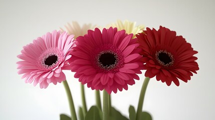 Vibrant Gerbera Daisy Bouquet Pink Red Flowers