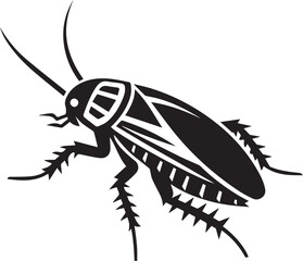 silhouettes of cockroaches vector design