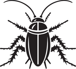 silhouettes of cockroaches vector design