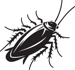 silhouettes of cockroaches vector design