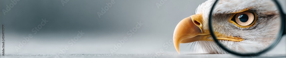 Poster Minimalist Load Testing Concept with Magnifying Glass Revealing Checkmark Badge for Business Assurance and Quality Certification in Modern Tech Context