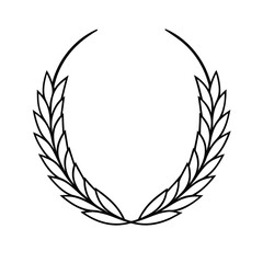 gold laurel wreath