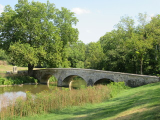 Burnside Bridge at Antietam National Battlefield in Maryland, USA