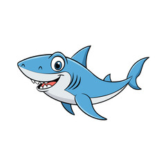 Fototapeta premium vector illustration of shark