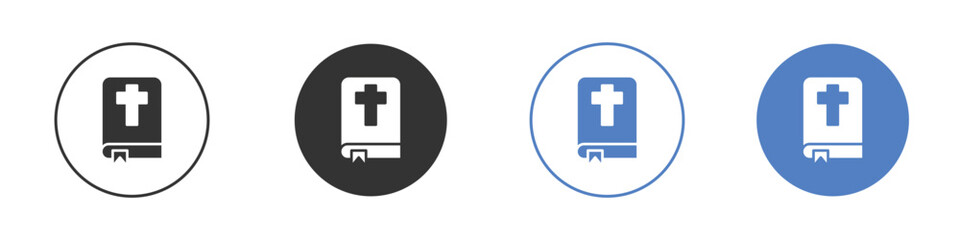 Bible icon Thin line design. Vector Graphic. EPS 10