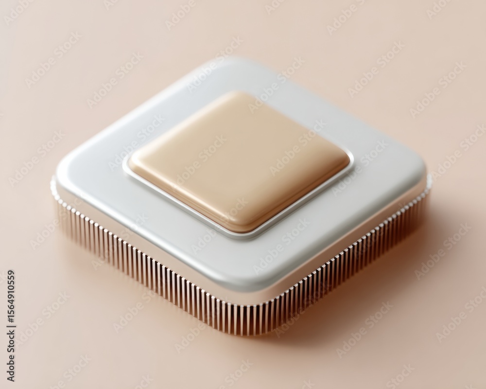 Poster Futuristic qubit processor with sleek core unit and advanced integrated circuits showcasing quantum computing and AI technology for digital innovation and business growth