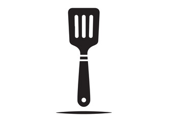 kitchen spatula logo silhouette vector, spatula icon logo vector design, Spatula logo of cooking and kitchen silhouette vector, kitchen various spatula logo silhouettes vector on a white background