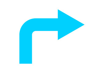 Straight pointed arrow icon. Black arrow pointing to the right. Black direction pointer