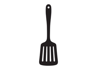 kitchen spatula logo silhouette vector, spatula icon logo vector design, Spatula logo of cooking and kitchen silhouette vector, kitchen various spatula logo silhouettes vector on a white background