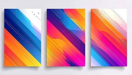 Naklejka premium Creative Covers Or Horizontal Posters In Modern Minimal Style For Corporate Identity,