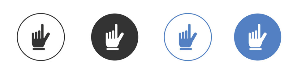 Pointing hand icon Thin line design. Vector Graphic. EPS 10