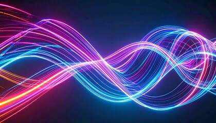 Naklejka premium The bright lines seem to dance across the canvas. 