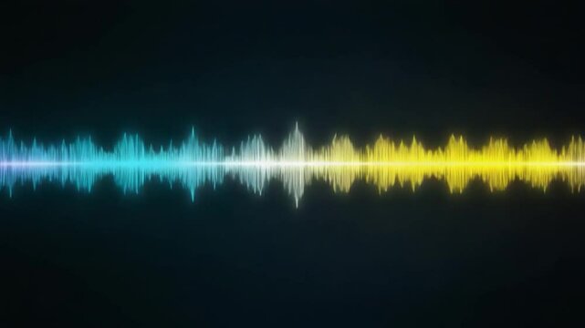 Colorful sound wave visuals