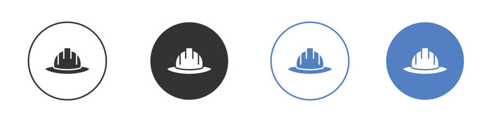 Safety helmet icon Thin line design. Vector Graphic. EPS 10