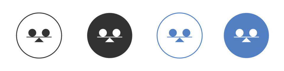 Stability icon Thin line design. Vector Graphic. EPS 10