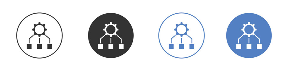 Workflow icon Thin line design. Vector Graphic. EPS 10