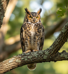 Fototapeta premium great horned owl 