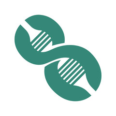 DNA logo icon design
