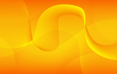 A vibrant and dynamic abstract background featuring flowing curves and smooth gradient transitions in rich yellow and orange tones. 