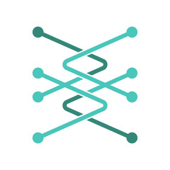 DNA logo icon design