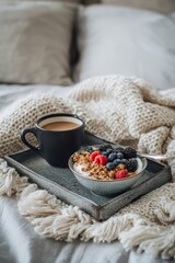 Minimal aesthetic food and lifestyle flat lay with natural light