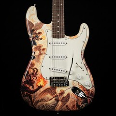 Demons and Angels Battle Guitar