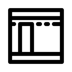 Islamic Window icon thick bold line