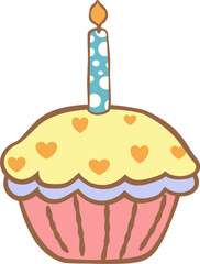 birthday cake with candles