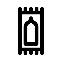Prayer Mat icon thick bold line