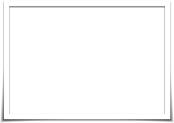 Square white photo frame, decoration element