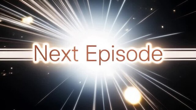 Slow Fade-In of "Next Episode" Text on White Background with Thin Sans Serif Font in 4K Minimal Motion Design

