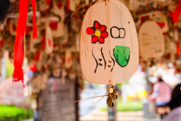 Wishing cards to pray for a good luck and fortune and love 